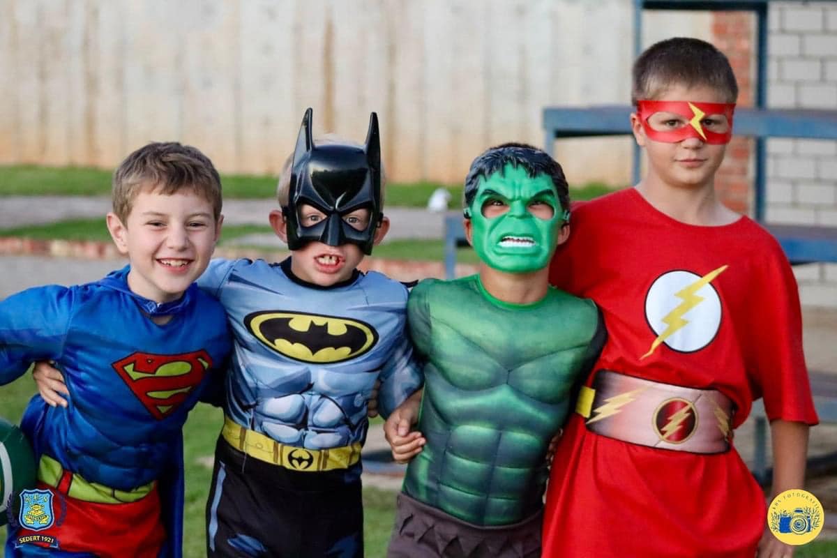 Superheroes costumes at Kamma Kamma